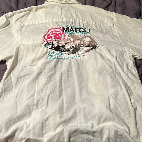 Vintage Dean Skuza MATCO Drag Racing Button Up Shirt - Picture 3 of 3